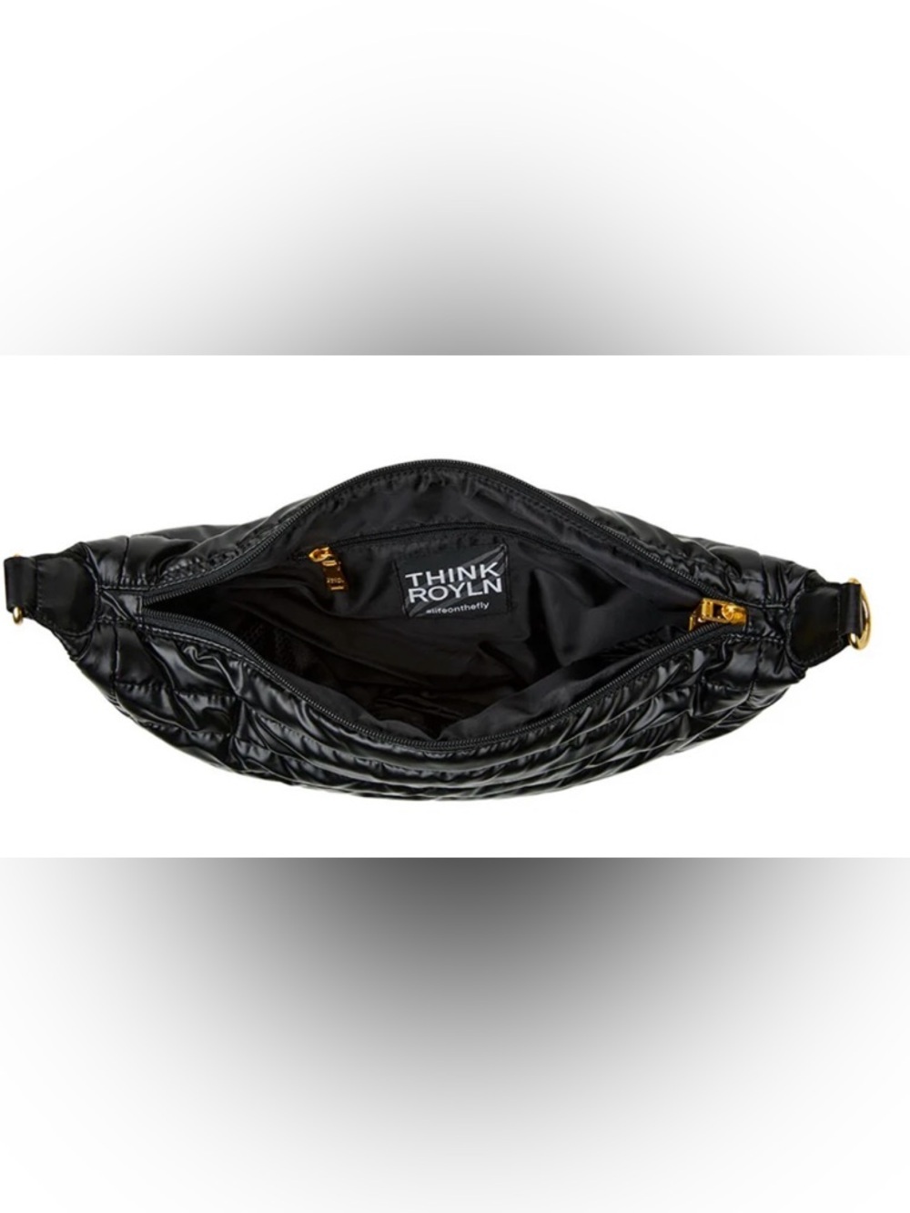 THINK ROYLN Elton Bag in Pearl Black‎ with Gold NIB - Picture 9 of 9